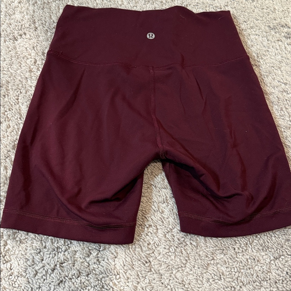 Lululemon Burgundy Athletic Shorts